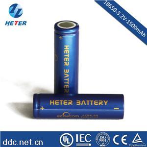  磷酸铁锂圆柱电池18650-1500mAh